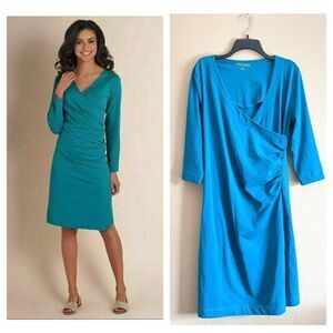 Soft Surroundings Wear Anywhere Teal Dress